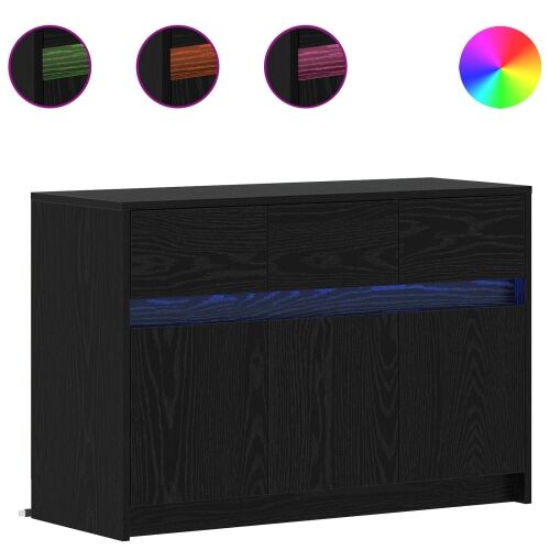 TV ormar 91 x 34 x 61 cm Crni hrast Konstruirano drvo - Crni hrast Cijena