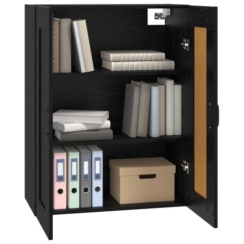 Ormar za Zid Crni hrast 69,5 x 34 x 90 cm Konstruirano drvo - Crni hrast Cijena