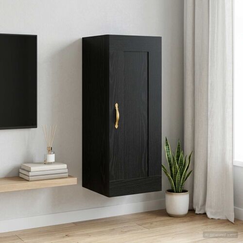 Ormar za Zid Crni hrast 34,5 x 34 x 90 cm Konstruirano drvo - Crni hrast Cijena
