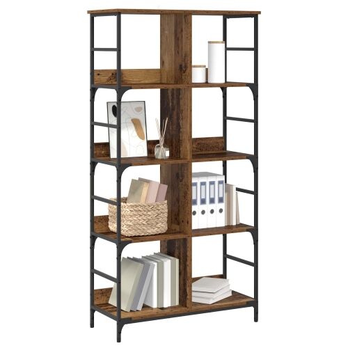 Polica 4 razina 78,5 x 33 x 153 cm metal PB Staro drvo - Staro drvo 153 cm Cijena