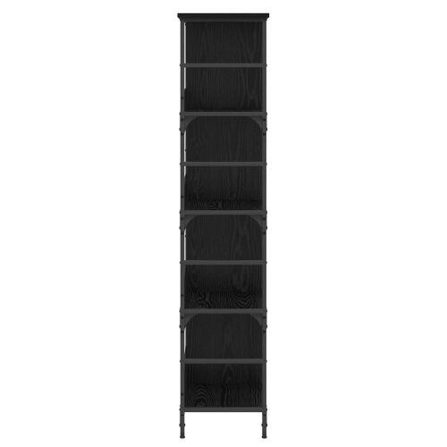 Polica 4 razina 78,5 x 33 x 153 cm metal PB Crni hrast - Crni hrast 153 cm Cijena