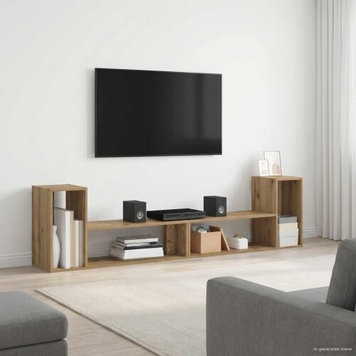TV ormar 100 x 30 x 50 cm Hrast artisan Konstruirano drvo - Hrast artisan 100 cm Cijena