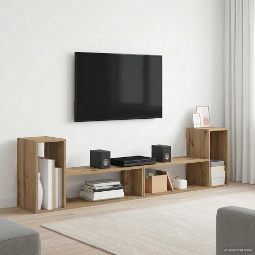TV ormar 100 x 30 x 50 cm Hrast artisan Konstruirano drvo - Hrast artisan 100 cm Cijena