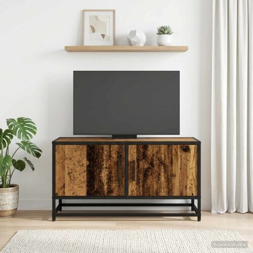 TV ormar 80 x 34,5 x 40 cm Staro drvo Konstruirano drvo - Staro drvo Cijena