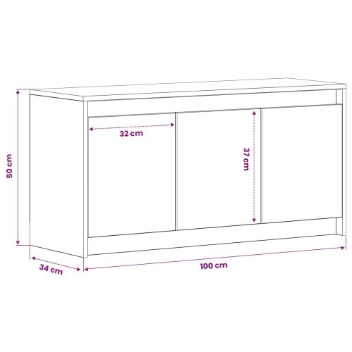 TV ormar 100 x 34 x 50 cm Staro drvo Konstruirano drvo - Staro drvo Cijena