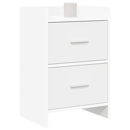 Noćni ormarići Bijela 40 x 30 x 60 cm Konstruirano drvo - Bijela 1 Cijena