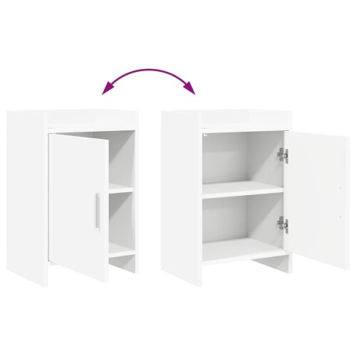 Noćni ormarići Bijela 40 x 30 x 60 cm Konstruirano drvo - Bijela 1 Cijena