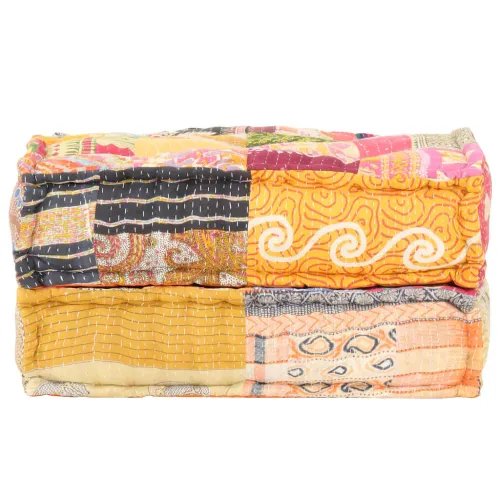 Tabure od tkanine 60 x 70 x 36 cm s patchworkom - Patchwork 1 naslon za noge Cijena
