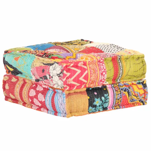 Tabure od tkanine 60 x 70 x 36 cm s patchworkom - Patchwork 1 naslon za noge Cijena