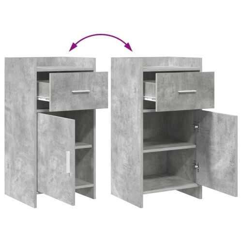 Kreveta Betonska siva 40 x 36 x 80 cm Konstruirano drvo - Betonska siva Cijena
