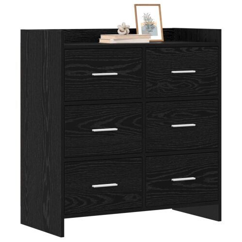 Kreveta Crni hrast 75 x 33 x 80 cm Konstruirano drvo - Crni hrast Cijena