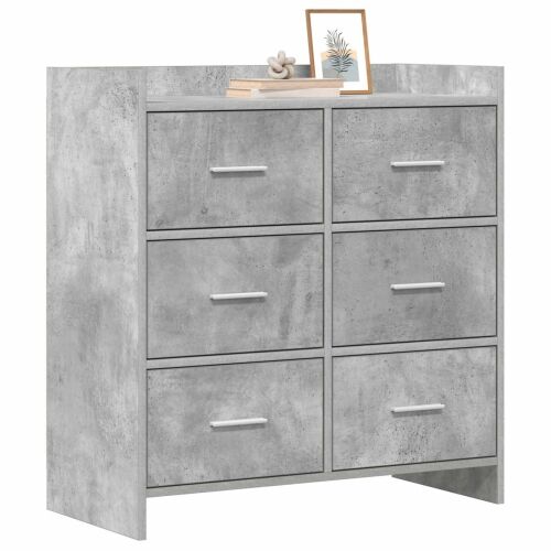 Kreveta Betonska siva 75 x 33 x 80 cm Konstruirano drvo - Betonska siva Cijena