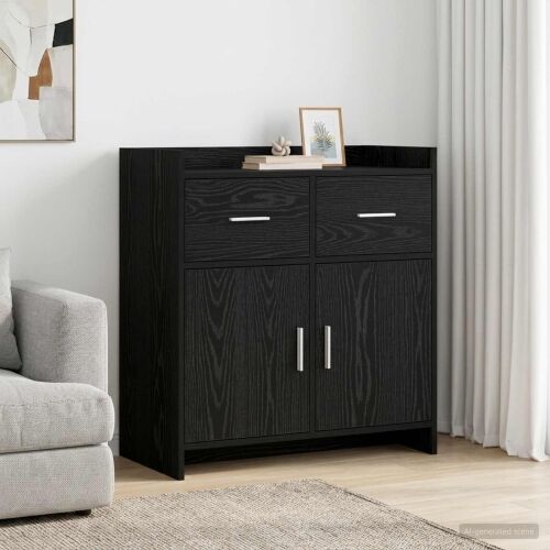 Kreveta Crni hrast 75 x 36 x 80 cm Konstruirano drvo - Crni hrast Cijena