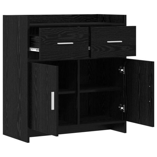 Kreveta Crni hrast 75 x 36 x 80 cm Konstruirano drvo - Crni hrast Cijena