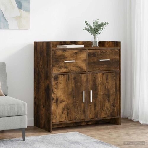 Kreveta Dimljeni hrast 75 x 36 x 80 cm Konstruirano drvo - Dimljeni hrast Cijena