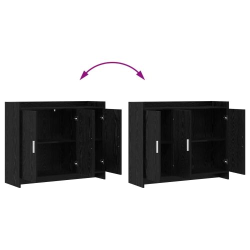 Kreveta Crni hrast 98,5 x 33 x 80 cm Konstruirano drvo - Crni hrast Cijena