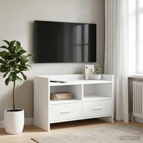 TV ormar 71,5 x 33 x 47 cm Bijela Konstruirano drvo - Bijela Cijena