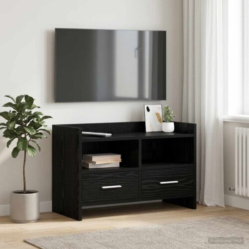 TV ormar 71,5 x 33 x 47 cm Crni hrast Konstruirano drvo - Crni hrast Cijena