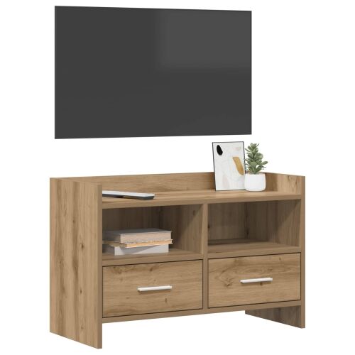TV ormar 71,5 x 33 x 47 cm Hrast artisan Konstruirano drvo - Hrast artisan Cijena