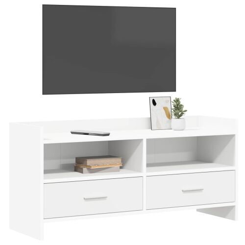 TV ormar 100 x 33 x 47 cm Bijela Konstruirano drvo - Bijela Cijena