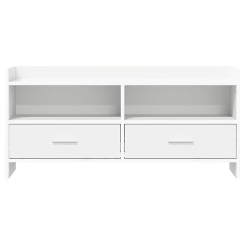 TV ormar 100 x 33 x 47 cm Bijela Konstruirano drvo - Bijela Cijena
