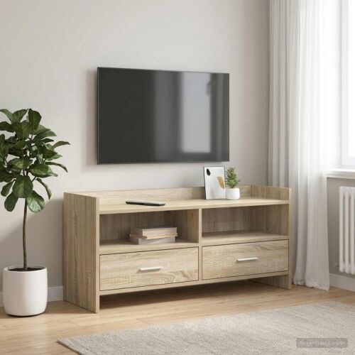 TV ormar 100 x 33 x 47 cm Hrast sonoma Konstruirano drvo - Hrast sonoma Cijena