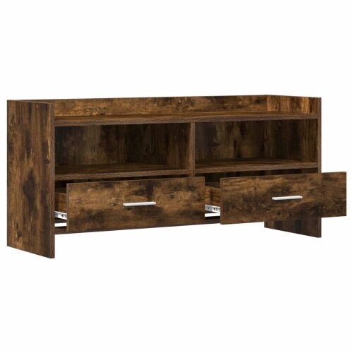 TV ormar 100 x 33 x 47 cm Dimljeni hrast Konstruirano drvo - Dimljeni hrast Cijena
