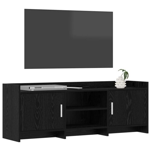 TV ormar 130 x 33 x 47 cm Crni hrast Konstruirano drvo - Crni hrast 130 cm Cijena