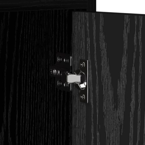 TV ormar 130 x 33 x 47 cm Crni hrast Konstruirano drvo - Crni hrast 130 cm Cijena