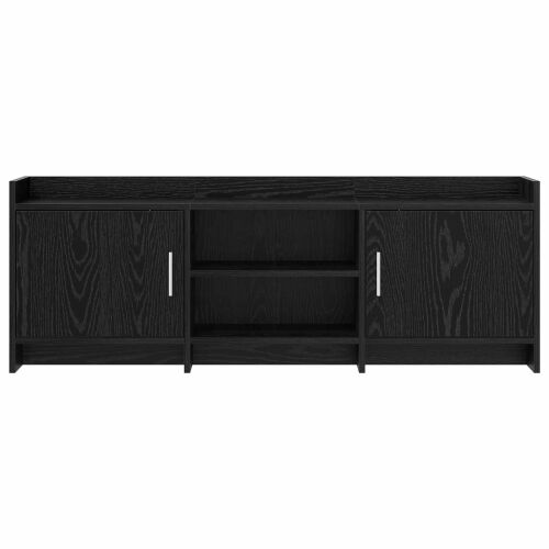 TV ormar 130 x 33 x 47 cm Crni hrast Konstruirano drvo - Crni hrast 130 cm Cijena