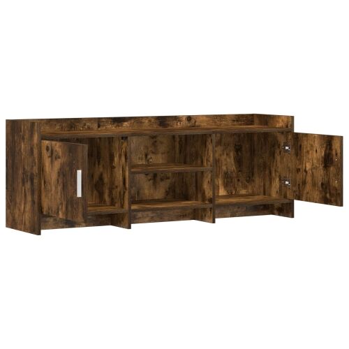 TV ormar 130 x 33 x 47 cm Dimljeni hrast Konstruirano drvo - Dimljeni hrast 130 cm Cijena