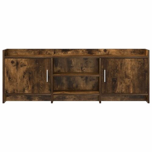 TV ormar 130 x 33 x 47 cm Dimljeni hrast Konstruirano drvo - Dimljeni hrast 130 cm Cijena