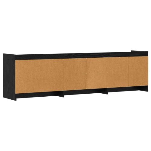 TV ormar 168 x 33 x 47 cm Crni hrast Konstruirano drvo - Crni hrast 168 cm Cijena
