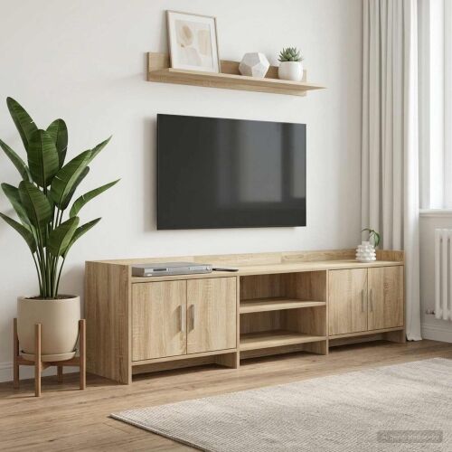 TV ormar 168 x 33 x 47 cm Hrast sonoma Konstruirano drvo - Hrast sonoma 168 cm Cijena
