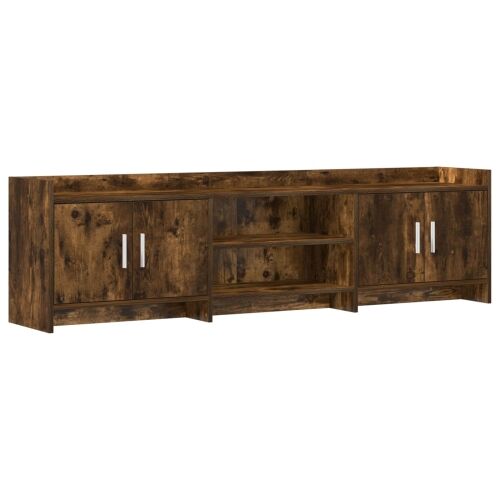 TV ormar 168 x 33 x 47 cm Dimljeni hrast Konstruirano drvo - Dimljeni hrast 168 cm Cijena