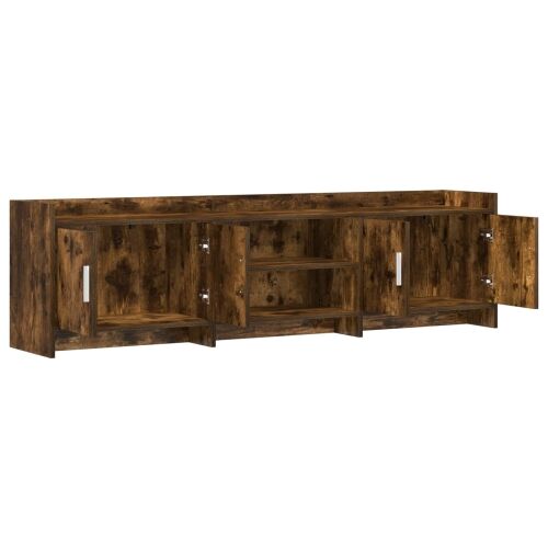 TV ormar 168 x 33 x 47 cm Dimljeni hrast Konstruirano drvo - Dimljeni hrast 168 cm Cijena