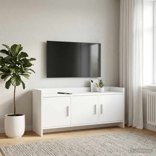 TV ormar 102 x 33 x 47 cm Bijela Konstruirano drvo - Bijela 102 cm Cijena