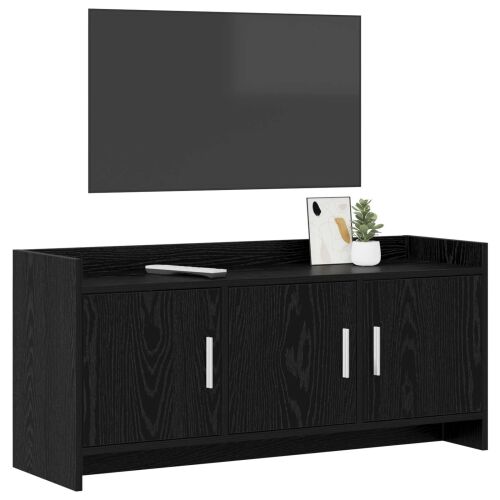 TV ormar 102 x 33 x 47 cm Crni hrast Konstruirano drvo - Crni hrast 102 cm Cijena