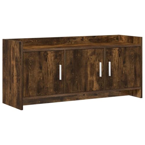 TV ormar 102 x 33 x 47 cm Dimljeni hrast Konstruirano drvo - Dimljeni hrast 102 cm Cijena