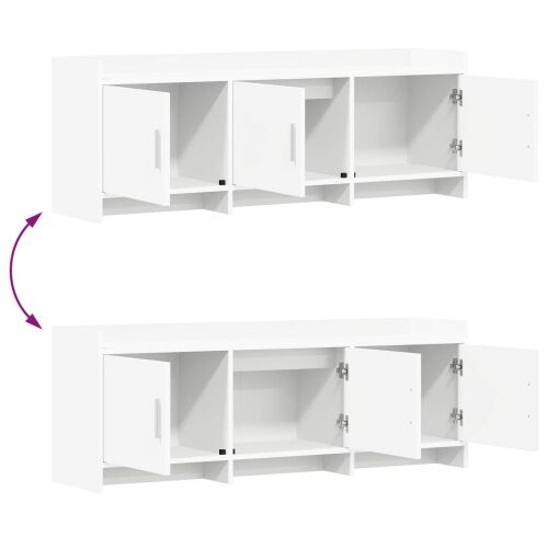 TV ormar 130 x 33 x 47 cm Bijela Konstruirano drvo - Bijela 130 cm Cijena