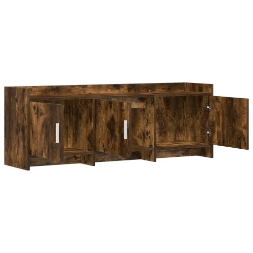 TV ormar 130 x 33 x 47 cm Dimljeni hrast Konstruirano drvo - Dimljeni hrast 130 cm Cijena