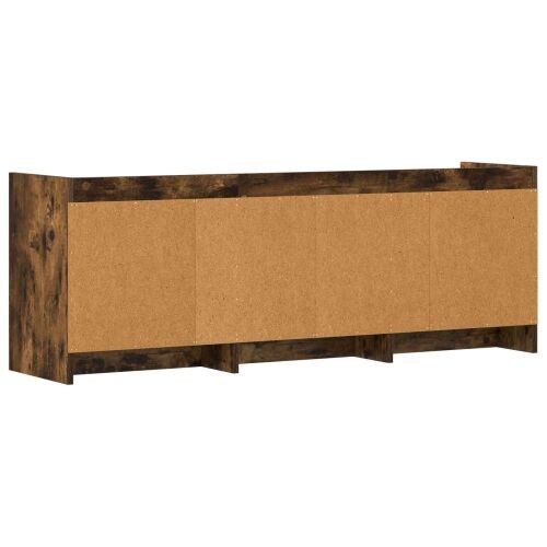 TV ormar 130 x 33 x 47 cm Dimljeni hrast Konstruirano drvo - Dimljeni hrast 130 cm Cijena