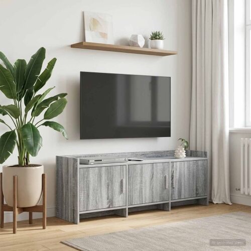 TV ormar 130 x 33 x 47 cm Siva Sonoma Konstruirano drvo - Siva Sonoma 130 cm Cijena