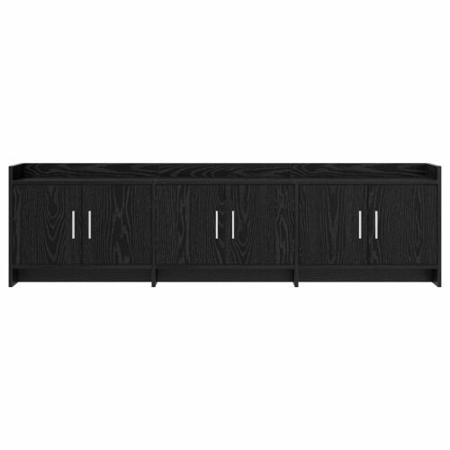 TV ormar 168 x 33 x 47 cm Crni hrast Konstruirano drvo - Crni hrast Cijena