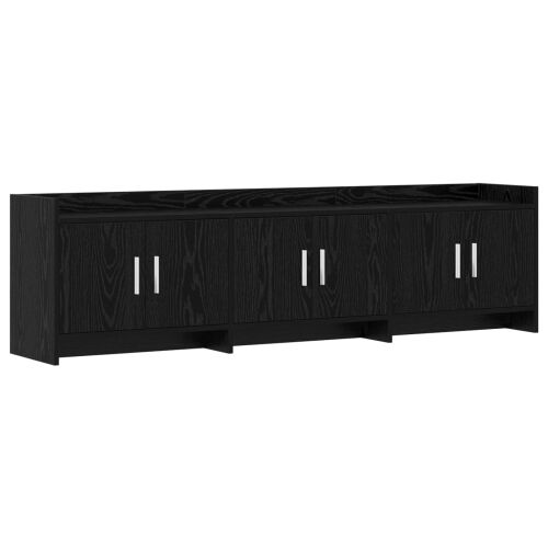 TV ormar 168 x 33 x 47 cm Crni hrast Konstruirano drvo - Crni hrast Cijena