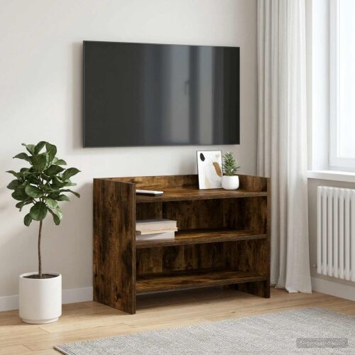 TV ormar 60 x 33 x 47 cm Dimljeni hrast Konstruirano drvo - Dimljeni hrast 60 cm Cijena