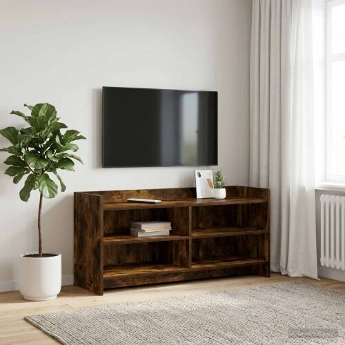 TV ormar 100 x 33 x 47 cm Dimljeni hrast Konstruirano drvo - Dimljeni hrast 100 cm Cijena