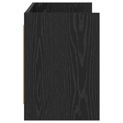 TV ormar 135 x 33 x 47 cm Crni hrast Konstruirano drvo - Crni hrast 130 cm Cijena