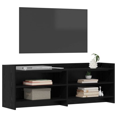 TV ormar 135 x 33 x 47 cm Crni hrast Konstruirano drvo - Crni hrast 130 cm Cijena