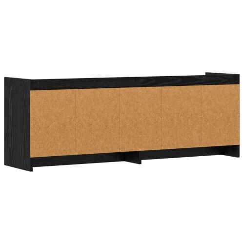 TV ormar 135 x 33 x 47 cm Crni hrast Konstruirano drvo - Crni hrast 130 cm Cijena